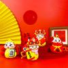 Llavero con forma de serpiente Guochao Xiaofu original de 2025, pequeño regalo, colgante de muñeca, mascota del año de la serpiente, adornos colgantes.