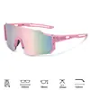 Gafas de Ciclismo, Gafas de Sol Coloridas para Deportes al Aire Libre, Modelos Populares Transfronterizos en Europa y América, Película Verdadera Viento de Carretera Protección UV Gafas de Sol para Montañismo
