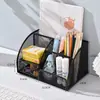Caja de Almacenamiento para Papelería, Portalápices Metálico Creativo, Gran Capacidad, Portalápices Multifuncional, Estante de Almacenamiento para Escritorio, Portalápices Decorativo