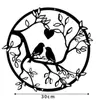 Artesanía Metálica Transfronteriza Dibujo Lineal Árbol de la Vida Decoración de Pared de Hierro Colgante de Pared para Sala de Estar y Dormitorio