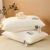 Almohada de algodón crudo de clase A, un par de almohadas para dormir en el hogar, lavables para toda la cabeza, con núcleo de almohada que no se colapsa, al por mayor