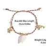Pulsera tejida bohemia estilo Ins serie de vacaciones en la playa transfronteriza pulsera de concha natural tortuga estrella de mar