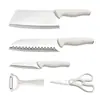 Cocina Hogar Cuchillo de Cocina Juego Completo Afilado Cuchillo para Rebanar Tabla de Cortar Dos en Uno Dormitorio Acero Inoxidable Cuchillo Combinado Venta al por Mayor