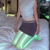 2026 Novas Meias Aurora de Óleo de Cavalo para Mulheres Meia-calça Brilho de Óleo 8D Anti-Puxões Tamanho Plus Sexy Meias Pretas para Boate