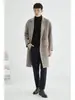 Suéter de Punto de Cuello Alto Medio para Otoño e Invierno Moda Masculina Moderno Holgado Casual Versátil Cálido Color Sólido Jersey Prenda Base de Punto
