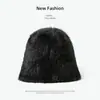 Chapéu Bucket Feminino Outono e Inverno Estilo Coreano Versátil Tendência Pelo de Coelho Chapéu de Pescador Quente Popular Estilo Japonês Pequeno Chapéu de Tricô Bacia para Rosto