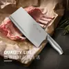 Faca de Cozinha Especial do Chef Aço Inoxidável Faca de Carne para Fatiar Cozinha Cabo Oco Totalmente em Aço Faca para Fatiar