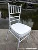 Silla de Boda Silla de Hotel Ocio Silla de Comedor Blanca Silla de Hierro Forjado Silla Blanca Dorada Silla de Comedor de Hotel Silla de Fiesta