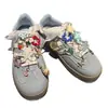 Estilo marino transfronterizo nuevo artículo charm de zapato de estrella de mar concha colgante azul marino hebilla de cordón de zapato compatible con papá de entrenamiento alemán zapatos de ballet