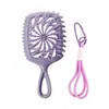 Peine Platinum Fly Mini Pequeño para Peinar el Cabello para Rizos Elásticos, Voluminizador de Raíces Capilares, Corona Alta, con Cuerda para Colgar y Diseño Hueco