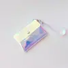 Nueva Celebridad de Internet Linda Transparente Gelatina Corazón de Niña Corea del Sur Ins Monedero Pequeño Portatarjetas Llavero Bolsa de Almacenamiento