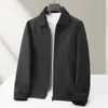 Chaqueta de plumón para hombre Otoño Invierno Tejida Solapa Desmontable 90% plumón de ganso blanco Cálida Juvenil Reversible Ligera Chaqueta de plumón