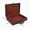 En stock caja de entrega de cuero caja de herramientas de entrega de bienes raíces política caja de entrega portátil llave archivo caja de regalo