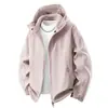 Venta de liquidación: Cortavientos blancos de otoño e invierno, chaquetas de trabajo, uniformes de equipo unisex, ropa deportiva impermeable, personalizables con logotipos impresos