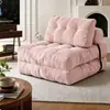 Sofá preguiçoso para uma pessoa, reclinável e utilizável para dormir, tecido de veludo cotelê, adequado para sala de estar, quarto, sofá-cama dobrável e compressível