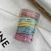 Liga de Goma Enlatada Básica Liga para el Cabello Macaron Liga de Goma Estilo Ins de Aspecto Sofisticado Versátil Liga de Goma Liga para el Cabello