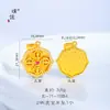 Accesorios DIY con Mariposa Incrustada de Diamantes Chapada en Oro, Trébol de Cuatro Hojas y Colgante Vajra Cadena para Suéter para Mujeres
