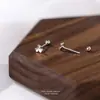 Pendientes de Plata Pura S999 con Rosca de Trébol Lujo Accesible Simple Nicho Diseño de Alta Gama Estilo Popular Pendientes Al Por Mayor