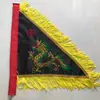 Juego de Banderas de Cinco Colores de Feria de Templo de 40 cm, Banderas Triangulares de Dragón Bordadas Completamente por Ambos Lados, Banderas de Cinco Direcciones, Banderas Coloridas Bordadas, Juego Completo de Cinco Banderas de Dragón