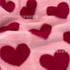 Punto de fábrica impresión de pelo de conejo corazón de amor imitación de pelo de conejo terciopelo de conejo ropa bolsos tela para textiles del hogar