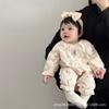 Ropa de Primavera para Bebé Nuevo Estilo Niña Bebé Ropa de Una Pieza Princesa Stylisse Luna Llena Cien Días de Edad Salir a la Ropa Ropa para Trepar