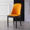 Silla de comedor ligera de lujo, estilo nórdico, con respaldo sencillo, para el hogar, para maquillaje, decoración de uñas, escritorio, moderna silla de hierro con diseño de celebridades de Internet.