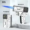 2503 tipo pistola com isqueiro relógio dobrável deformação à prova de vento isqueiro chama azul para enviar namorado atacado de fábrica transfronteiriço