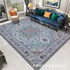 Alfombra para Sala de Estar, Área Grande, Cobertura Completa, Resistente a Manchas, Alfombrilla de Fácil Cuidado, Alfombra Lavable de Cachemira Sintética Estilo Bohemio