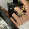 Anillo abierto de lazo tridimensional japonés nuevo dulce Super hada Mori mariposa circón anillo abierto ajustable