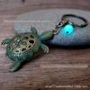 Acessórios DIY Pingente de Tartaruga Vintage Liga Pingente Pedra da Lua Chaveiro Presente