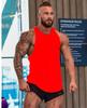 Amazon Comércio Exterior Verão Europa e Estados Unidos Deep Dig Algodão Fitness Blank Colete Esportivo Colete em forma de I Beleza Masculina