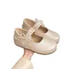 Zapatos Mary Jane estilo francés para mujer, nuevo modelo otoño 2026, perfectos para combinar con faldas, hermosos zapatos pequeños de piel con plataforma interior, zapatos de noche suaves y elegantes