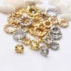 14K pacote de ouro cor micro incrustado zircão grande furo furo anel de contas joias acessórios artesanais diy pulseira pingente anel