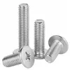 Acero Inoxidable 304 cm Tornillo Mecánico Grande de Cabeza Plana Phillips Hilo de Máquina Tornillo Mecánico de Cabeza Plana M1/M3/M4/M5
