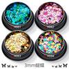 Atacado especial-forma 3mm borboleta unha lantejoulas fino glitter em pó PET epóxi fluxo cânhamo DIY decorações mistas