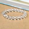 Pulsera de Cristal Blanco Natural Doble A de Alta Imitación para Mujer Pulsera de Cristal Blanco Mantra de Seis Caracteres Esmerilado Pulsera Mantra Daming Estampado en Caliente