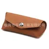 Estuche de cuero con patrón de seda de lluvia vintage superficie de tela cómoda para gafas de sol almacenamiento de gafas de sol estuche de gafas logotipo imprimible