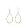 Joyería Dusai Creativa Hecha a Mano Metal Mate Esmerilado Aretes de Círculo Irregular Estilo de Moda Aretes 732X