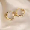 Pendientes de Aro Grandes Clásicos de Personalidad con Aguja de Plata 999, Modernos y Minimalistas para Mujer, Pendientes de Aro Geométricos Minimalistas Exagerados para Mujer