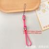 Nuevo Lanyard para Teléfono Móvil de Flor de Dibujos Animados Anti-Pérdida Creativo para Muñeca Cuerda de Nylon Llave Colgante Hebilla Cadena Corta para Mano