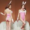 Roupa Íntima Sexual Vermelha para Comércio Exterior Coelho Sexy Tentação Vestido Coelho Uniforme Fofo Peça Única Role Play 1259