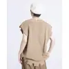 Chaleco de Punto Irregular con Cuello en V Retro Japonés Ropa de Abrigo para Hombre Primavera y Otoño Desgastado de Moda Casual Chaleco Chaqueta