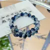 Pulsera Estilo Chino Cabeza de Dragón Diseño que Atrae Riqueza Cielo Estrellado Pulsera Versátil de Vidrio Blanco de Nicho para Hombres y Mujeres