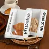 Sacos de Pão com Janela da Moda para Pão de Fermentação Natural, Croissants, Bagels e Sacos de Embalagem para Baguetes para Padaria Comercial Atacado