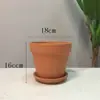 Maceta de barro antigua maceta de paisaje maceta para plantar diy planta suculenta pequeña flor pequeña planta en maceta con plato maceta de azulejo