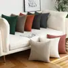 Al por mayor transfronterizo Amazon Spelling Duoduo Hogar Bolsa Suave Almohada de Cabecera Estilo ins Color Sólido Hilo Circular Respaldo de Sofá