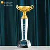 Trofeo de Cristal para Estudiante Hecho a Medida de Vidrio para Niños Guardería Competición Deportiva Campeón Estrella de Cinco Puntas Trofeo de Metal
