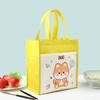 Bolsa Lancheira Infantil Desenho Animado Fofo, Bolsa Tote Grande Portátil de Armazenamento Impermeável em Tecido Oxford, Bolsa para Lanche Frutas