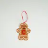 Nuevo Hombre de Jengibre Corazón Rubor Colgante de Letra Árbol de Navidad Decoración de Galleta Hombre Letra Colgante Pequeño