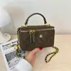 Bolso pequeño cuadrado cruzado de un solo hombro con patrón de diamantes 2026 transfronterizo, bolso tipo caja popular estilo coreano, monedero elegante de alta gama